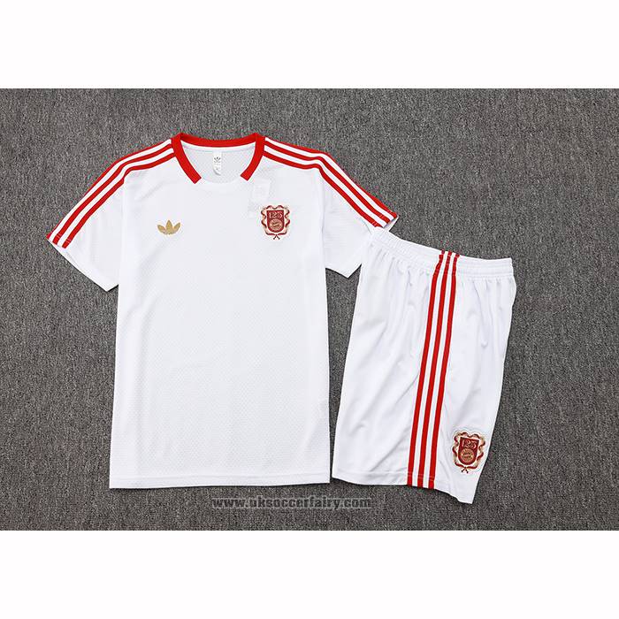 Tracksuit Bayern Munich 125 Aniversario Short Sleeve 2025-2026 White - Shorts